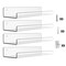 4 Pack 15In Clear Acrylic Floating Shelves Bookshelves With 2 Mounting Ways Wall Mounted Organizer For Kitchen Bathroom